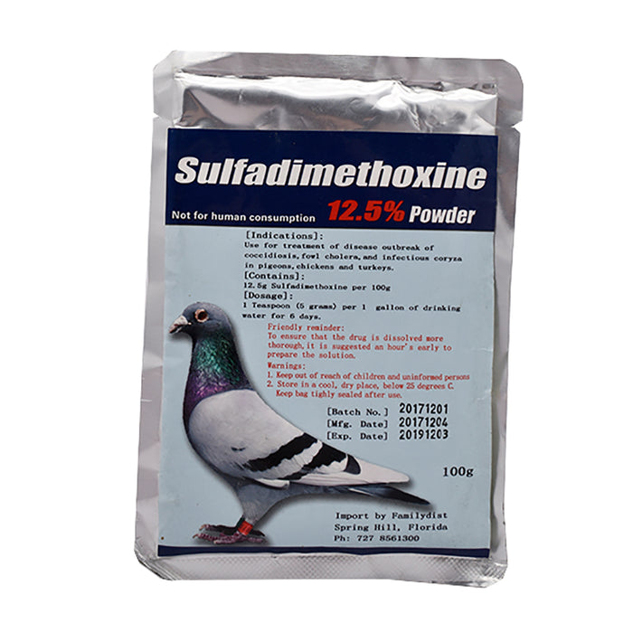 Sulfadimethoxine 12.5% Powder 100g