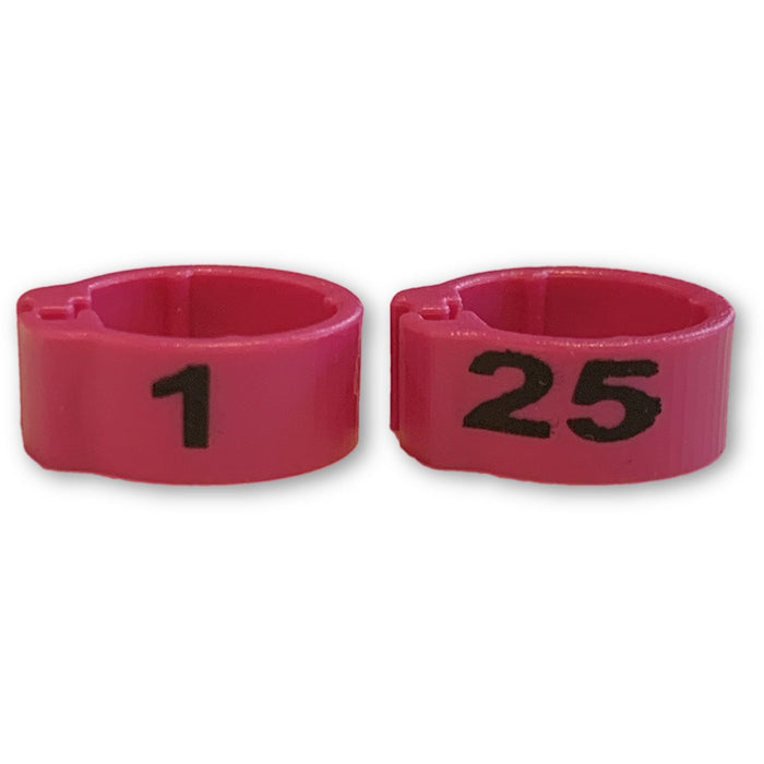 Numbered Bands Pink