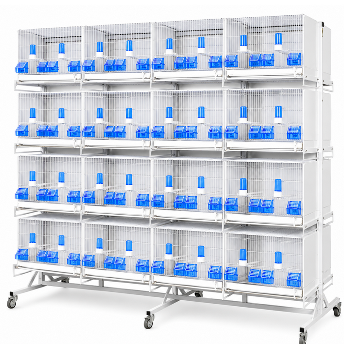 2GR Double Structure For Drawer's System 4x4 Breeding Cages Art. 348 FULL SET
