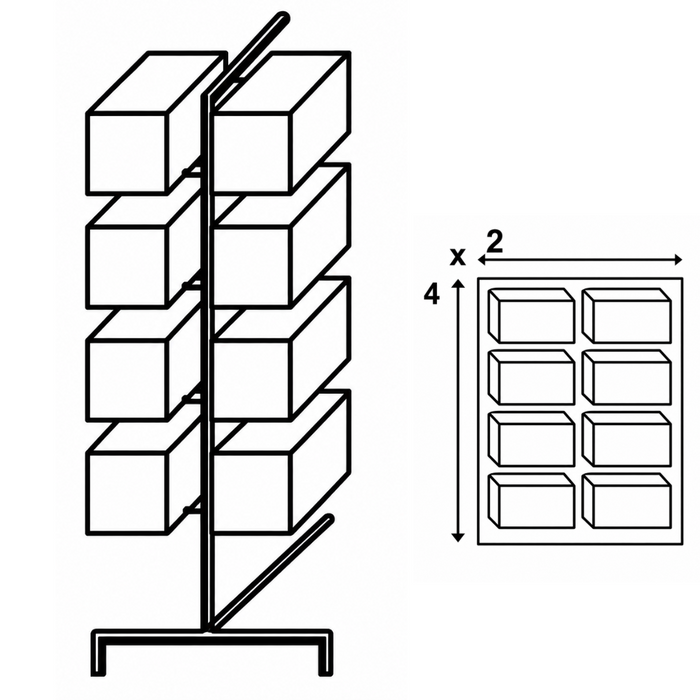 2GR Double Structure For Drawer's System 2x4 Art. 347