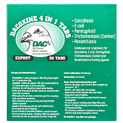 Dac Dacoxine 4 In 1 Tabs 50 Tablets