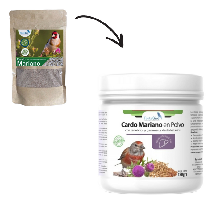 ForteBird Cardo Mariano Con Pinki Deshidratado 120g
