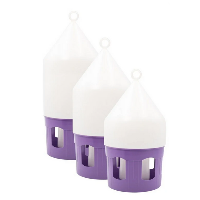 Polmark Antibacterial Drinker with Lifting Handle and Lock White/Violet 7L