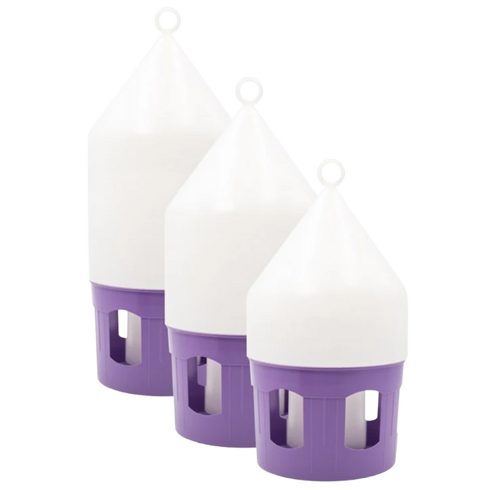 Polmark Antibacterial Drinker with Lifting Handle and Lock White/Violet