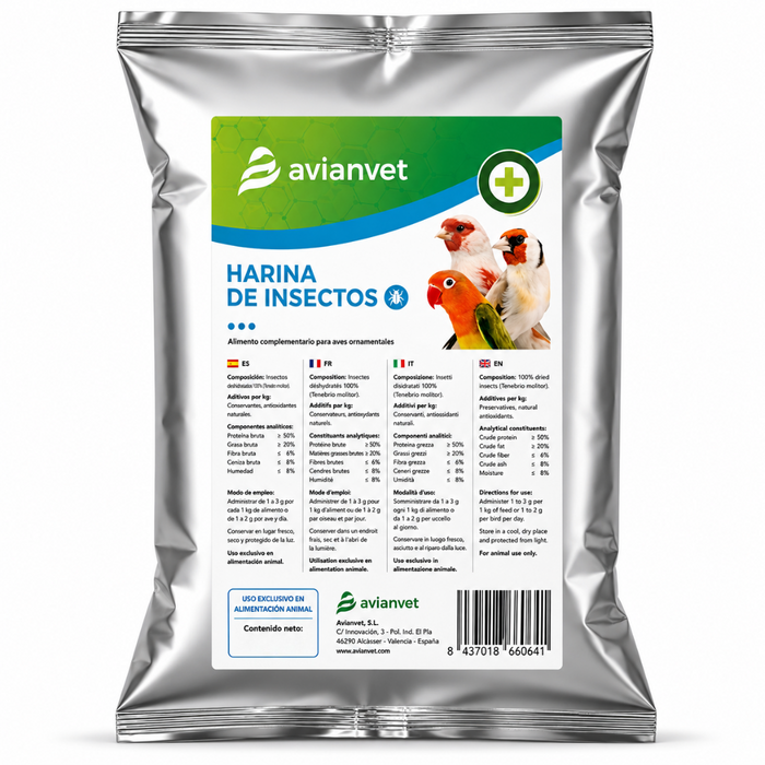 Avianvet Harina De Insectos (Insect Meal) 500 g