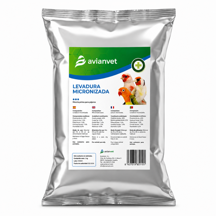 Avianvet Levadura Micronizada (Micronized Brewer's Yeast) 500 g