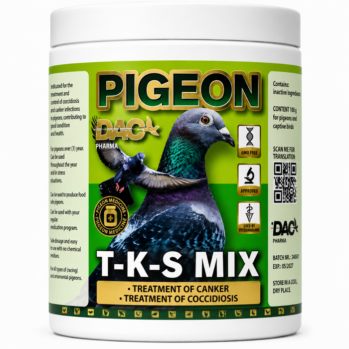 Dac T-K-S Mix for Coccidiousis and Canker 100 g