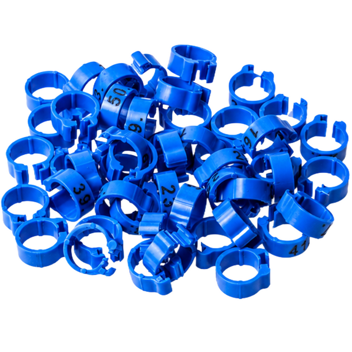 Polmark Numbered 1-50 Pigeon Bands 8mm