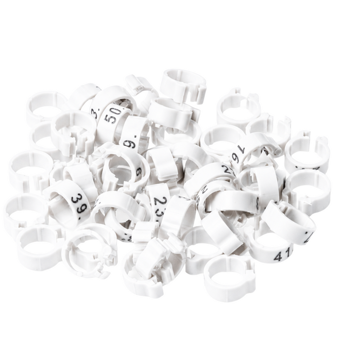 Polmark Numbered 1-50 Pigeon Bands 8mm