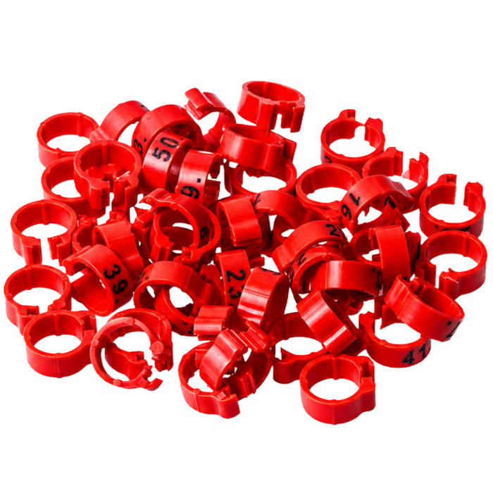Polmark Numbered 1-50 Pigeon Bands 8mm