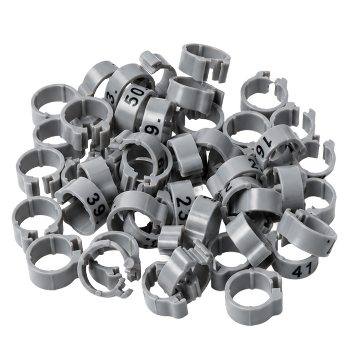 Polmark Numbered 1-50 Pigeon Bands 8mm