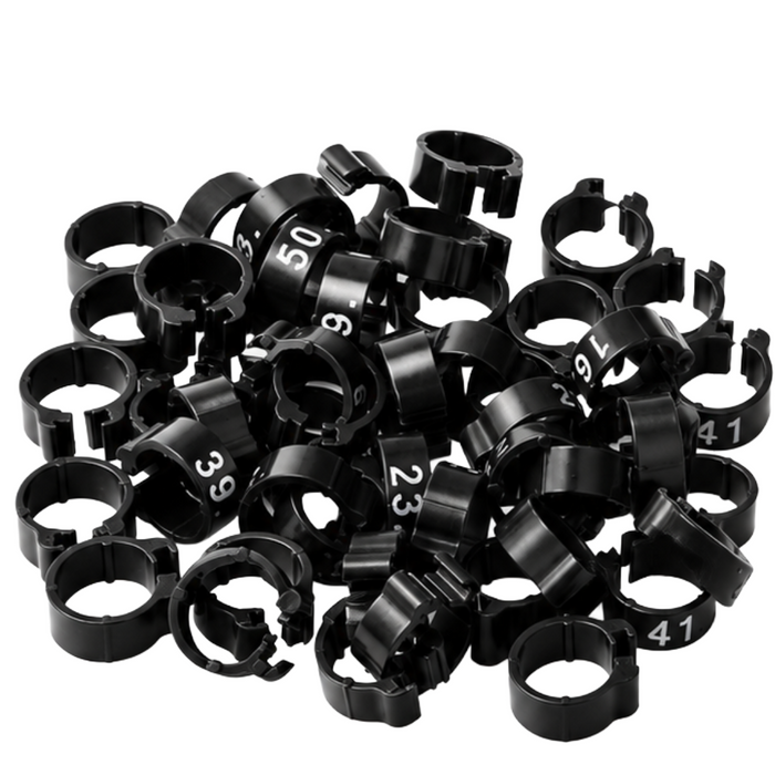Polmark Numbered 1-50 Pigeon Bands 8mm