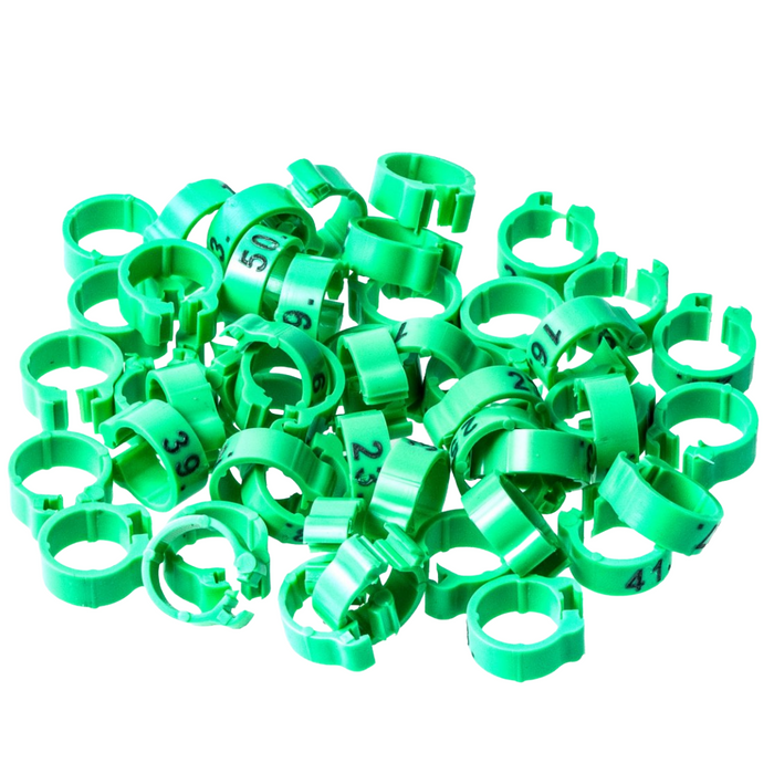 Polmark Numbered 1-50 Pigeon Bands 8mm