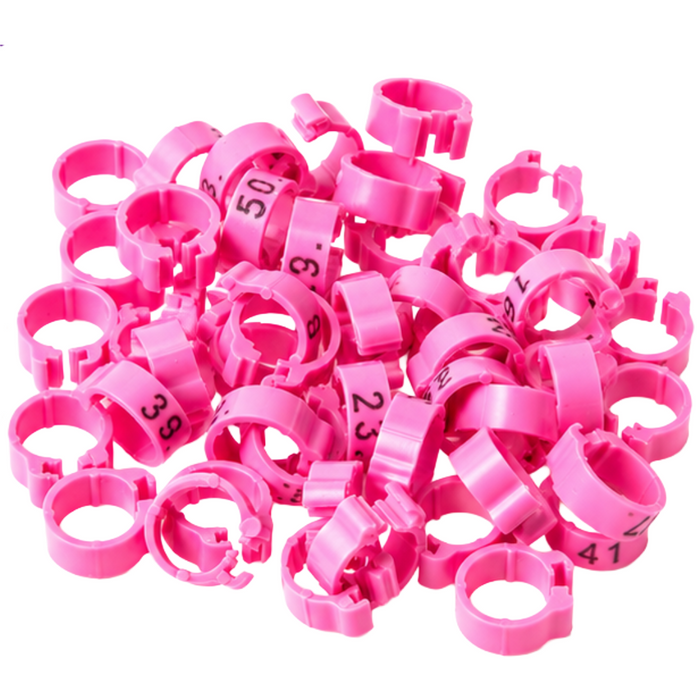 Polmark Numbered 1-50 Pigeon Bands 8mm