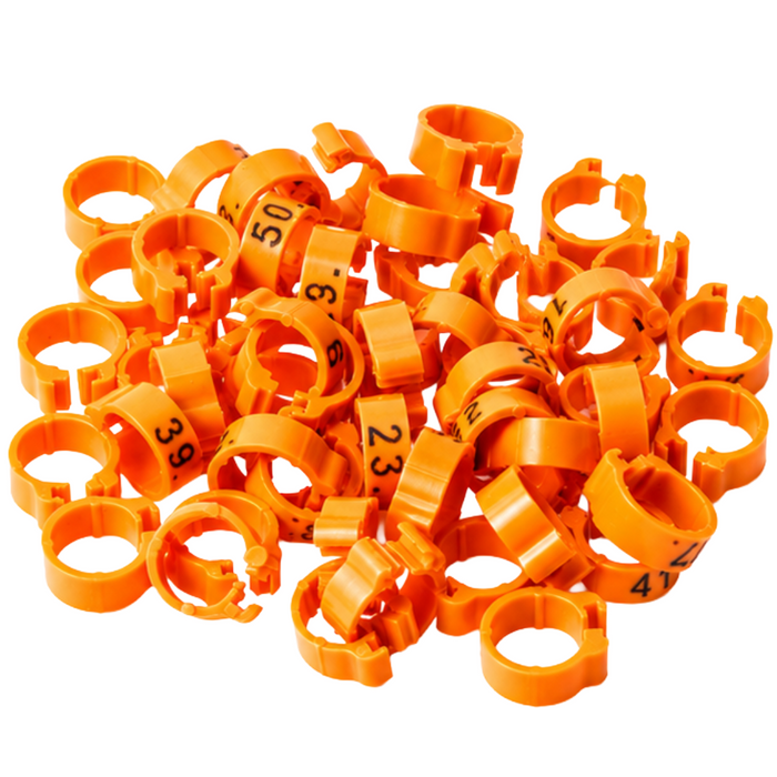 Polmark Numbered 1-50 Pigeon Bands 8mm