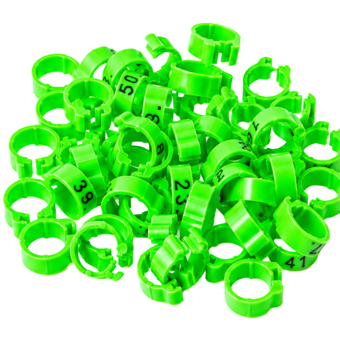 Polmark Numbered 1-50 Pigeon Bands 8mm