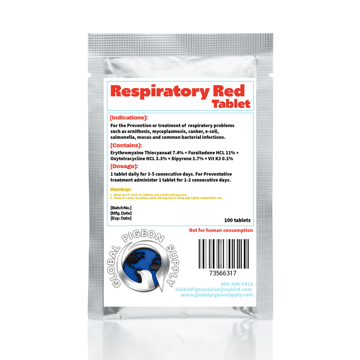 Global Silver Respiratory Red Tablets