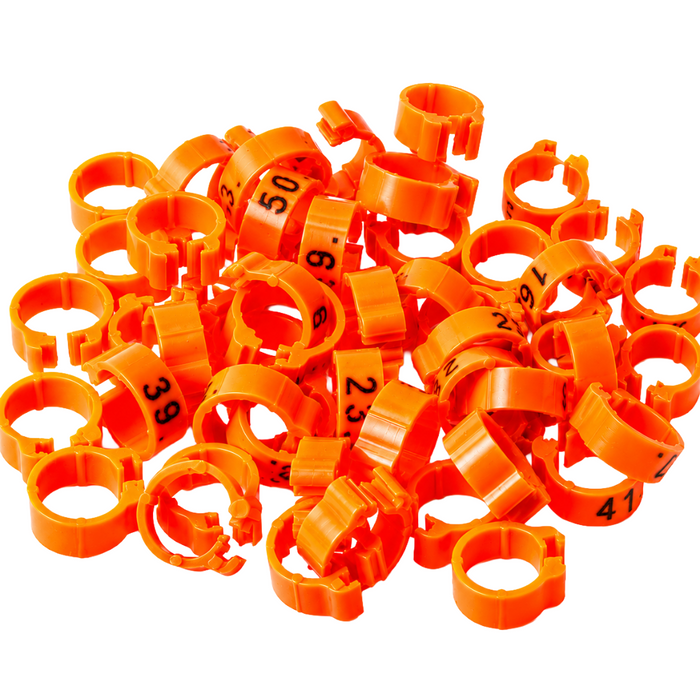 Polmark Numbered 1-50 Pigeon Bands 8mm
