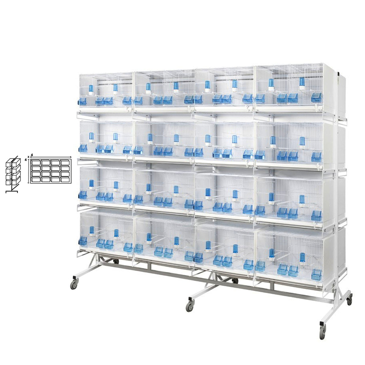 Stackable Bird Cages Stackable Bird Breeding Cages | New York Bird Supply — Global Pigeon ...