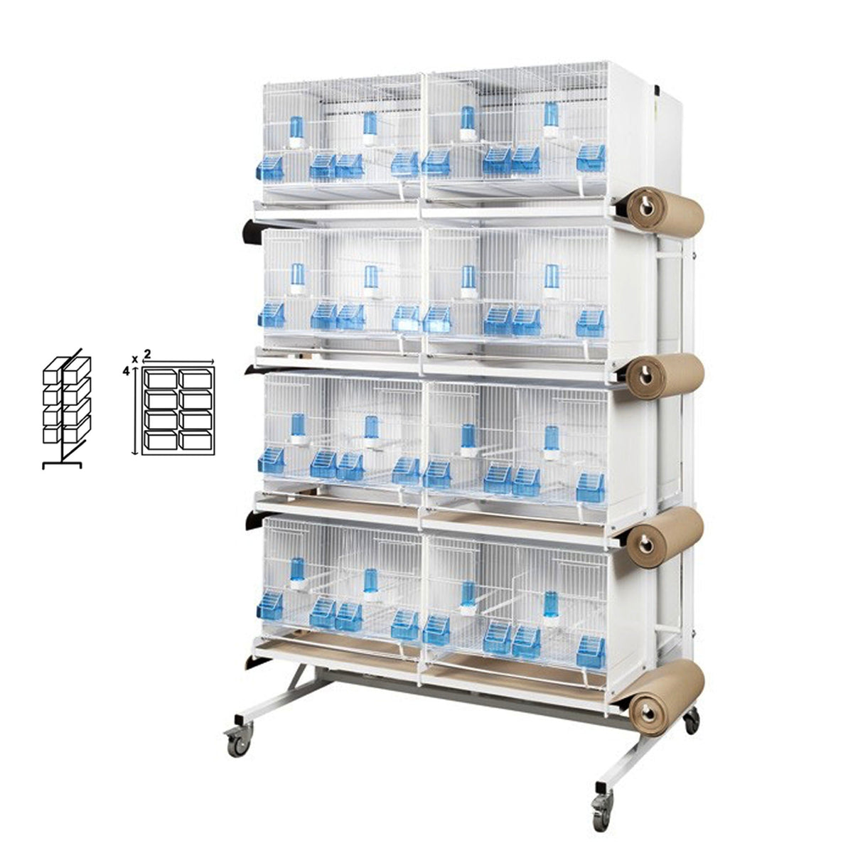 Stackable Bird Cages Stackable Breeding Cages | Bird Breeding Cages | New York Bird Supply ...