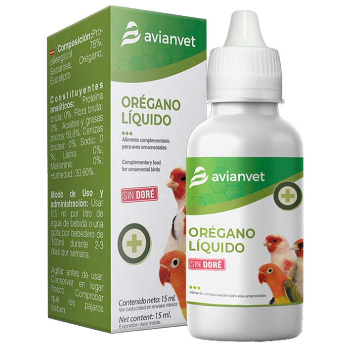 Avianvet Orégano Liquido (Oregano And Eucalyptus) 15 ml