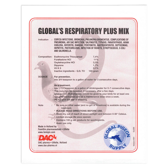 Global Dac Global's Respiratory Plus Mix 100 g