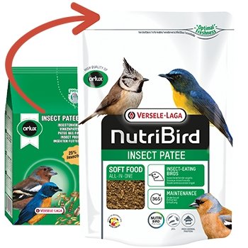VERSELE-LAGA - NutriBird Insect Patee - Patée Oiseaux Idéale Concours -  Riche en Protéines - pour Oiseaux Insectivores - 6x1kg